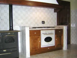 cucina in muratura particolare